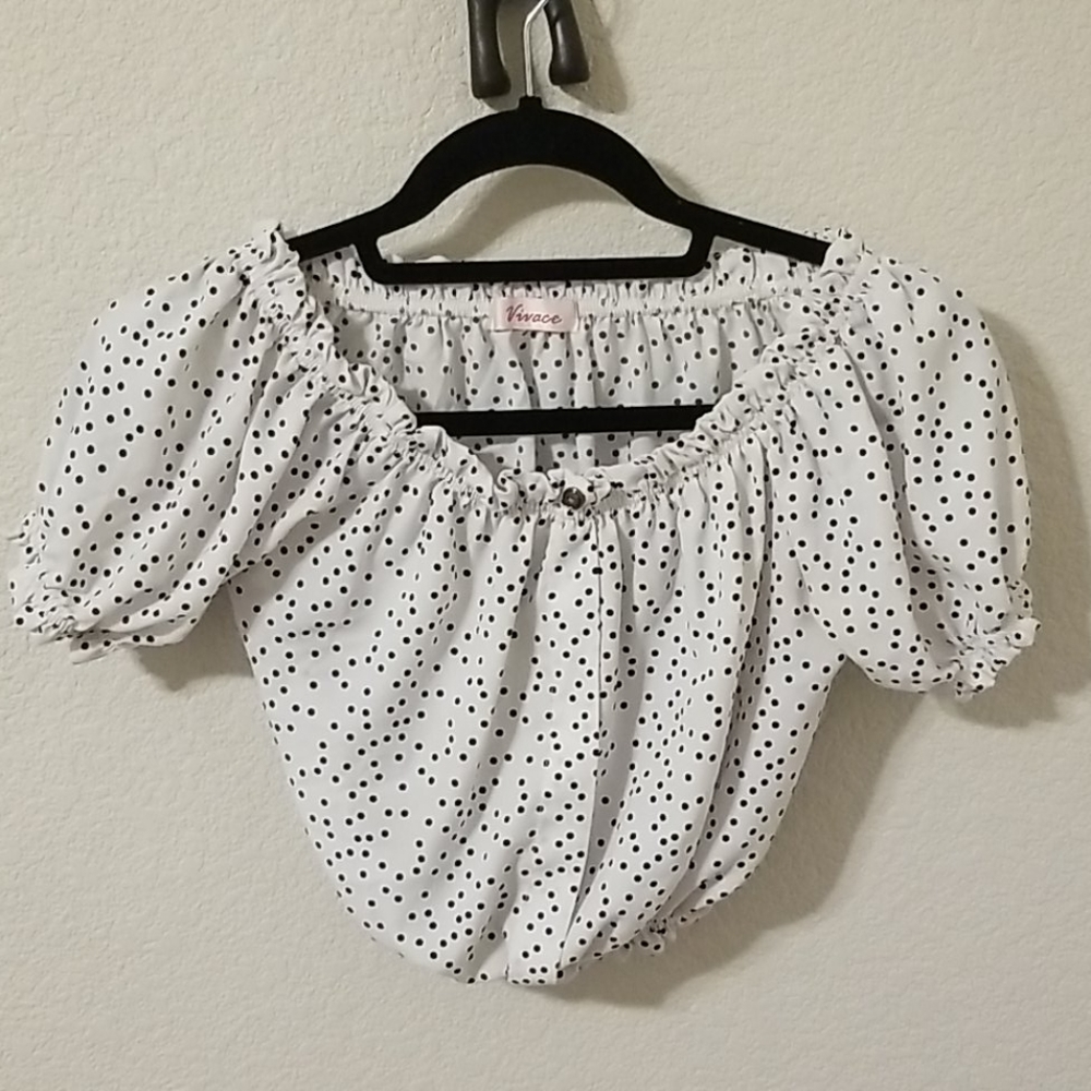 Off the shoulder crop top